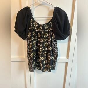 Maeve Anthropologie Catalina Puff Sleeve Blouse XS
